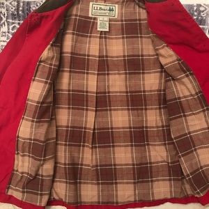 L.L. Bean Red khaki jacket